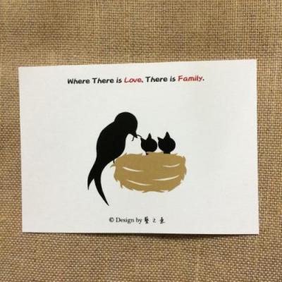 《藝之魚》Where There Is Love, There Is Family. 卡片 明信片