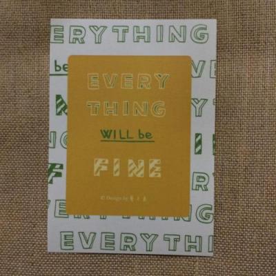 《藝之魚》Every thing will be fine 卡片 明信片